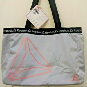 Reebok Water Resistant Gray Gym Sports Tote Bag